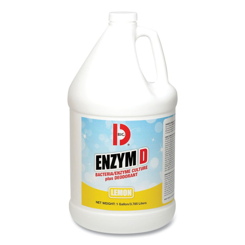 Big D Industries Enzym D 1-Gal. Digester Liquid Deodorant - Lemon (4/Carton)