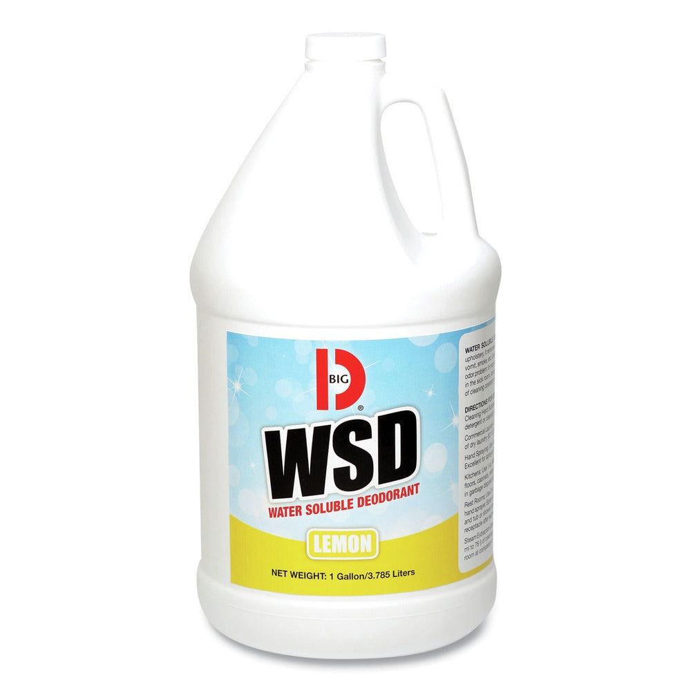 Big D Industries 1 gal. Bottle Water-Soluble Deodorant - Lemon Scent (4/Carton)
