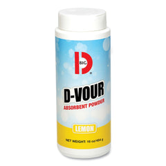 Big D Industries 16 oz D-Vour Absorbent Powder - Lemon (6/Carton)