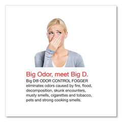 Big D Industries 034100 5 oz Odor Control Fogger - Original Scent (12/Carton)