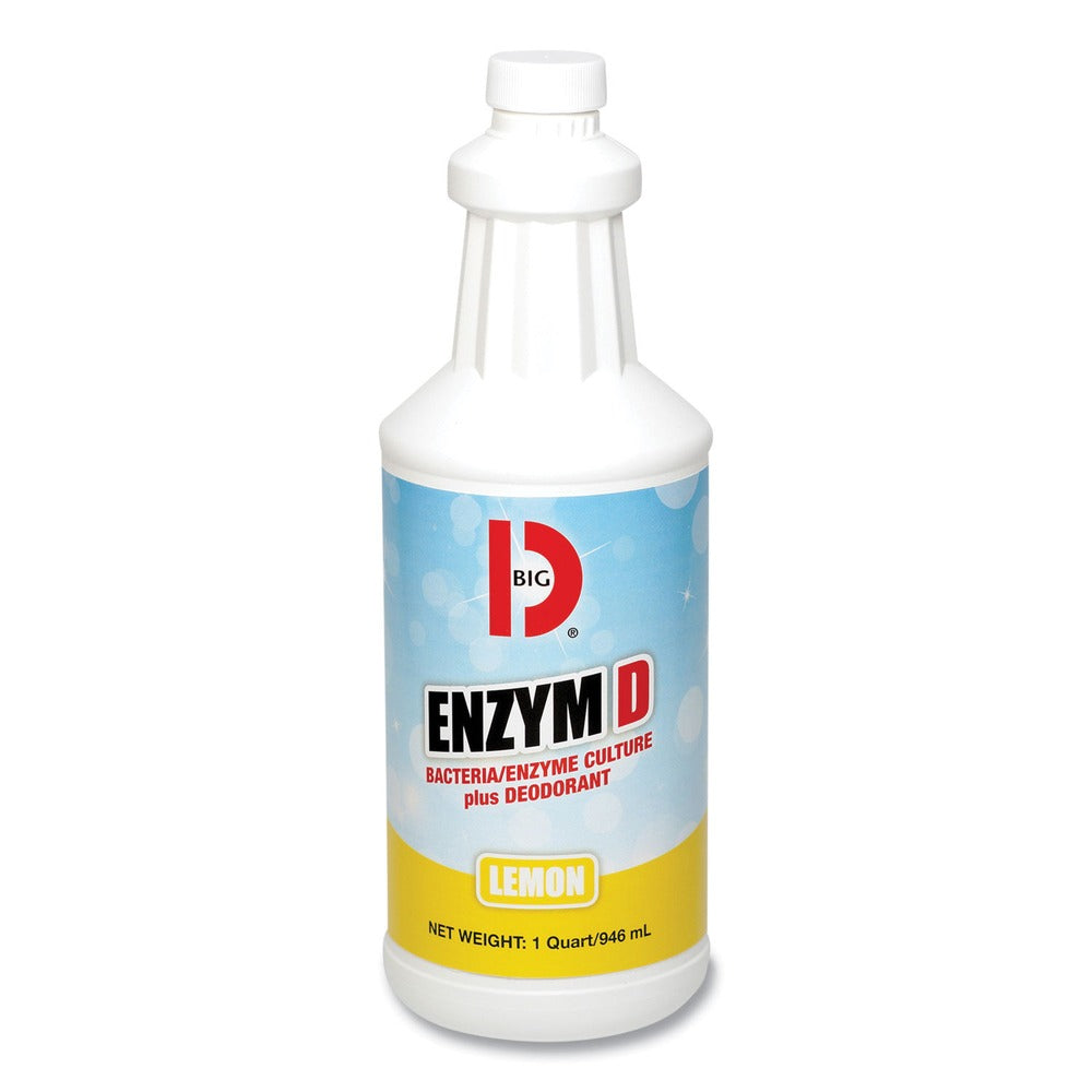 Big D Industries 32 oz Enzym D Digester Liquid Deodorant - Lemon (12/Carton)