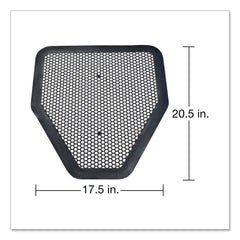 Big D Industries 17.5 in. x 20.5 in. Deo-Gard Disposable Urinal Mat - Mountain Air, Charcoal (6/Carton)