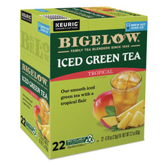 Bigelow 0.10 oz. Tea K-Cups - Tropical Iced Green Tea (22/Box)