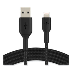 Belkin 6.6 ft. BOOST CHARGE Braided Apple Lightning to USB-A ChargeSync Cable - Black