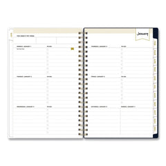 Blue Sky 8 in. x 5 in. 12-Month (Jan-Dec 2026) Day Designer Peyton Weekly/Monthly Planner - Navy Cover