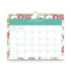Blue Sky 11 in. x 8.75 in. 12-Month (Jan-Dec 2026) Day Designer Peyton Wall Calendar - White/Multicolor Sheets