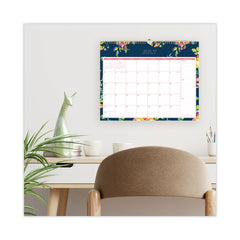 Blue Sky 15 in. x 12 in. 12-Month (Jul 2025-Jun 2026) Day Designer Peyton Academic Wall Calendar - White/Navy Sheets