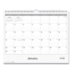 Blue Sky 15 in. x 12 in. 12-Month (Jan-Dec 2026) Enterprise Wall Calendar - White/Gray Sheets