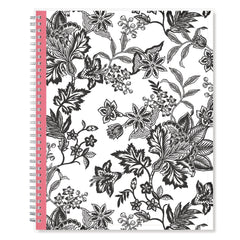 Blue Sky 11 in. x 8.5 in. 12-Month (Jul 2025-Jun 2026) Analeis Create-Your-Own Cover Weekly/Monthly Planner - White/Black/Coral
