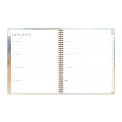 Blue Sky 11 in. x 8.5 in. 12-Month (Jan-Dec 2026) One Tree Planted Andreo Weekly/Monthly Planner - Blue/Sand/Green Cover