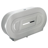 Bobrick 20.81 in. x 5.31 in. x 11.38 in. Jumbo Toilet Tissue 2 Roll Dispenser - Satin-Finish Stainless Steel