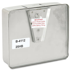 Bobrick ConturaSeries 7 in. x 3.31 in. x 6.13 in. 40 oz. Surface-Mounted Liquid Soap Dispenser - Stainless Steel Satin