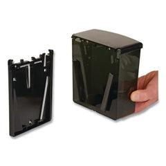 Bobrick 5.81 in. x 3.8 in. x 6.88 in. Surface-Mount Manual Liquid Soap Dispenser - Black