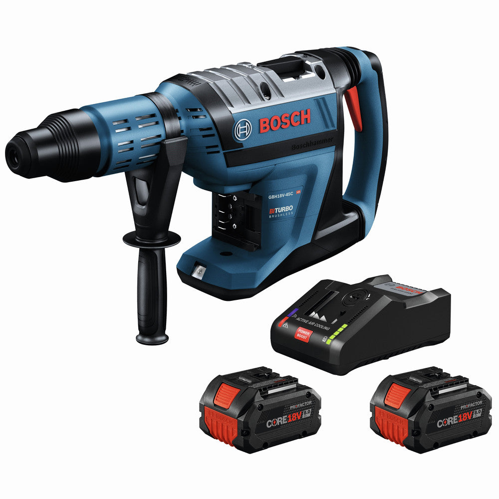 Bosch 18V PROFACTOR Brushless Lithium-Ion 1-7/8 in. Cordless Rotary Hammer Kit (8 Ah)