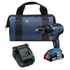 Bosch 18V EC Brushless Lithium-Ion 1/2 in. Cordless Hammer Drill Driver Kit (2 Ah)