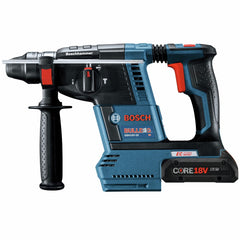 Factory Reconditioned Bosch 18V Brushless Lithium-Ion 1 in. Cordless SDS-Plus Bulldog Rotary Hammer Kit with 2 Batteries (4 Ah)