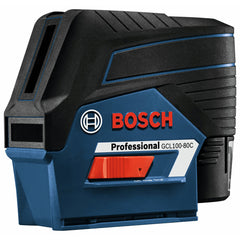 Factory Reconditioned Bosch 12V MAX Lithium-Ion 100 ft. Cordless Cross-Line Laser with Plumb Points Kit (2 Ah)
