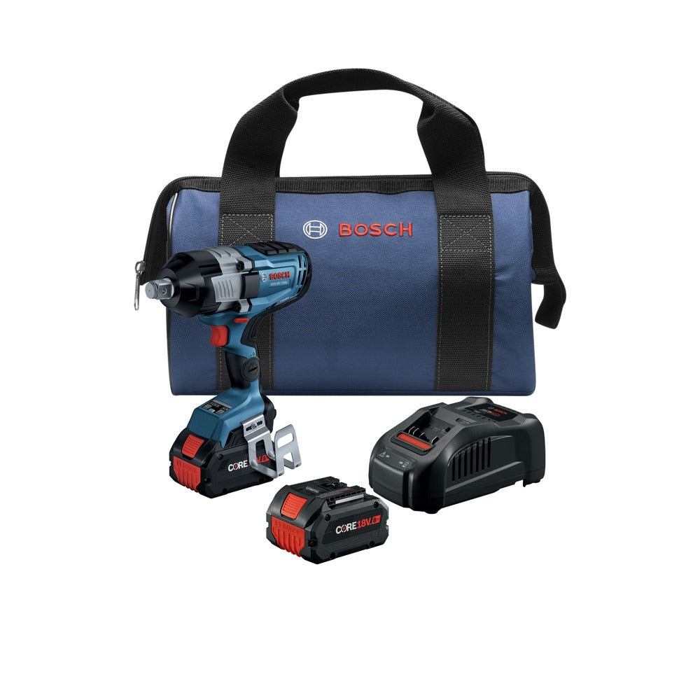 Factory Reconditioned Bosch 18V PROFACTOR Brushless Lithium-Ion Connected-Ready 3/4 in. Cordless High Torque Impact Wrench Kit with Friction Ring and Thru-Hole (8 Ah)
