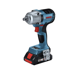 Factory Reconditioned Bosch 18V Lithium-Ion Brushless Connected-Ready 1/2 in. Cordless Mid-Torque Impact Wrench Kit with Friction Ring and Thru-Hole (4 Ah)