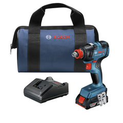 Factory Reconditioned Bosch 18V EC Brushless Lithium-Ion 1/4 in. and 1/2 in. Cordless 2-in-1 Bit/Socket Impact Driver Kit (2 Ah)