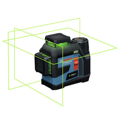 Factory Reconditioned Bosch 12V MAX 360 Degrees Connected Green-Beam 3-Plane Leveling and Alignment Laser Kit (2 Ah)