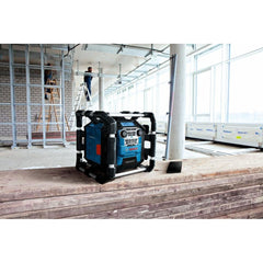 Factory Reconditioned Bosch 18V Lithium-Ion Bluetooth 5.0 Corded/Cordless Jobsite Radio with Power Station and (2) AA Batteries (Tool Only)