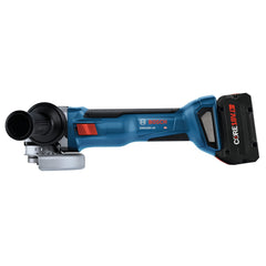 Factory Reconditioned Bosch 18V Brushless 4-1/2 in. - 5 in. Cordless Angle Grinder Kit with (1) CORE18V 8 Ah High Power Battery