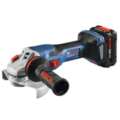 Factory Reconditioned Bosch 18V PROFACTOR Brushless Connected-Ready Lithium-Ion 5 in. - 6 in. Cordless Angle Grinder Kit with Slide Switch (8 Ah)