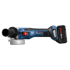 Factory Reconditioned Bosch 18V PROFACTOR Brushless Connected-Ready Lithium-Ion 5 in. - 6 in. Cordless Angle Grinder Kit with Slide Switch (8 Ah)
