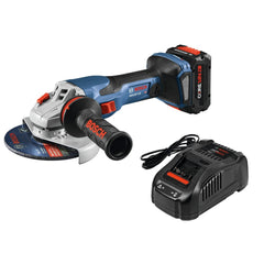 Factory Reconditioned Bosch 18V PROFACTOR Brushless Connected-Ready Lithium-Ion 5 in. - 6 in. Cordless Angle Grinder Kit with Slide Switch (8 Ah)