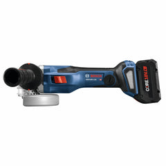 Factory Reconditioned Bosch PROFACTOR 18V Spitfire X-LOCK Connected-Ready 5 - 6 in. Cordless Angle Grinder Kit with Slide Switch (8.0 Ah)