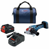 Factory Reconditioned Bosch 18V PROFACTOR Brushless Lithium-Ion 5 in. - 6 in. Cordless X-LOCK Angle Grinder Kit with No Lock-On Paddle Switch (8 Ah)