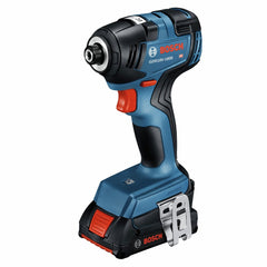 Factory Reconditioned Bosch 18V Brushless Lithium-Ion 1/4 in. Hex Cordless Impact Driver and 1/2 in. Drill Driver Combo Kit (2 Ah)