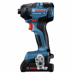 Factory Reconditioned Bosch 18V Brushless Lithium-Ion 1/4 in. Hex Cordless Impact Driver and 1/2 in. Drill Driver Combo Kit (2 Ah)