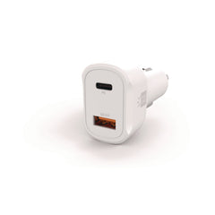 ByTech 60 Watts Two 3 A Ports PD Car Charger - White
