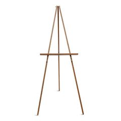 MasterVision 60 in. High Wood/Brass Display Tripod Easel - Oak