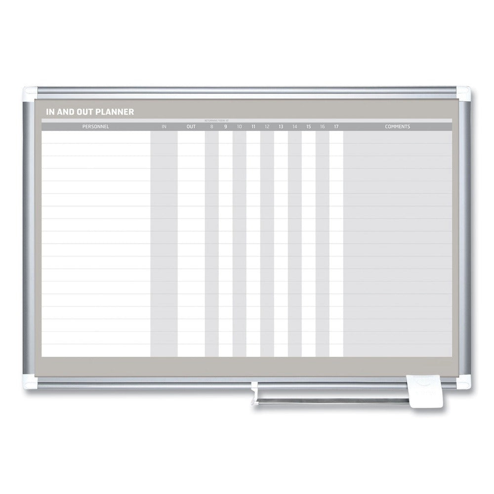 MasterVision 36 in. x 24 in. In-Out Magnetic Dry Erase Board - Silver Frame