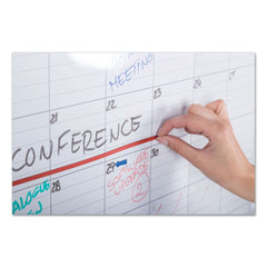 MasterVision 36 in. x 24 in. Silver Frame Monthly Planner
