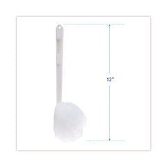 Boardwalk 12 in. Deluxe Plastic Bowl Mop with 2 in. Mop Head - White (25/Carton)
