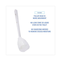 Boardwalk 10 in. Handle 2 in. Mop Head Cone Bowl Mop - White