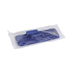 Boardwalk 4 in. x 9 in. Plastic Swivel Pad Holder - Blue (12/Carton)
