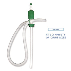 Boardwalk 46 in. Tall 5 gpm Plastic Drum Pump - Clear