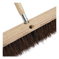 Boardwalk Wood Handle 1-1/8X72 Metal Thread