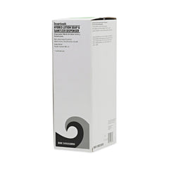 Boardwalk 5.5 in. x 4 in. x 12 in. 900 mL Bulk Fill Soap Dispenser - Black