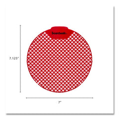 Boardwalk FGVIN-P-012I072M-20-21430 1.8 oz. Urinal Screen - Cherry Scent, Red (1-Dozen)