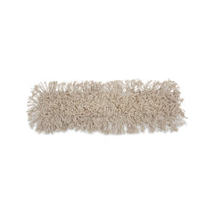 Boardwalk 24 in. x 3 in. Cotton Dust Mop Head - White