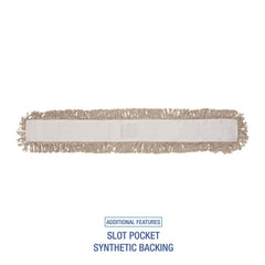 Boardwalk 48 x 3 Cotton Dust Mop Head - White