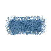 Boardwalk 18 in. x 5 in. Cotton/Synthetic Looped-End Mop Head - Blue