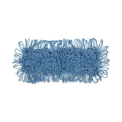 Boardwalk 18 in. x 5 in. Cotton/Synthetic Looped-End Mop Head - Blue