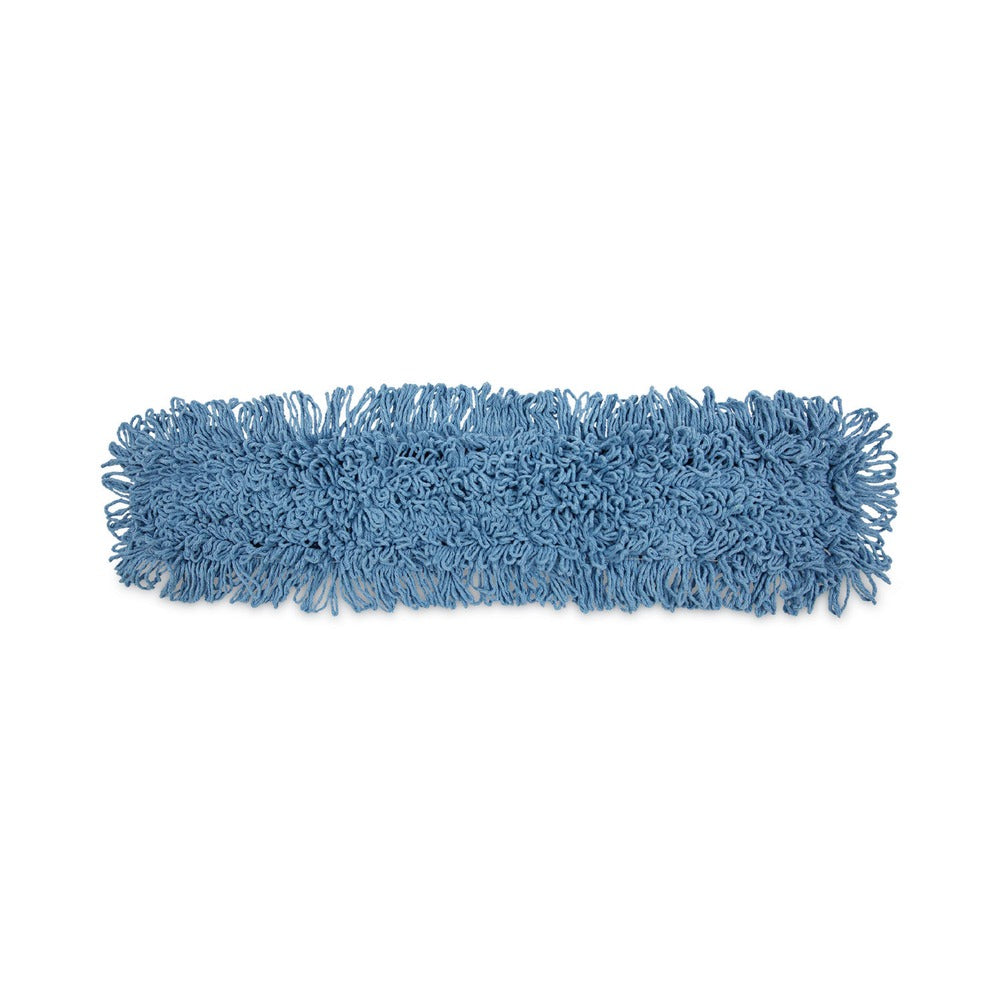 Boardwalk BWK1136 36 in. x 5 in. Looped-End Cotton/ Synthetic Blend Dust Mop Head - Blue